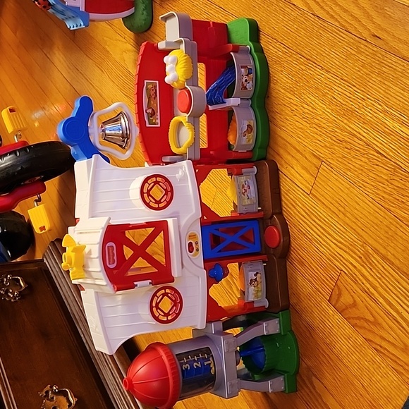 Fisher price barn, little people tractor, and cocmelon barn - Picture 3 of 4